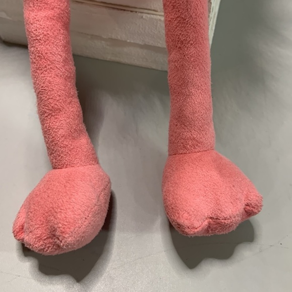 Aurora plush flamingo 🦩  fluffy faux fur body, faux suede beak and legs. - Picture 3 of 10
